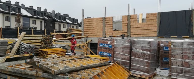 Postęp prac na budowie marzec 2018